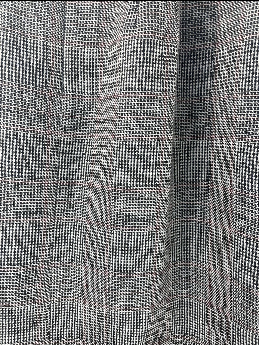 Vtg Harve Benard Sport Houndstooth Fringe Wool Dark Academia Maxi Skirt Sz 10 - Picture 4 of 9